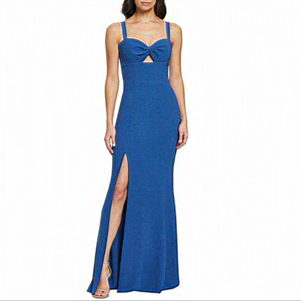 Dress The‎ Population Brooke Twist Front Gown Women Size XS